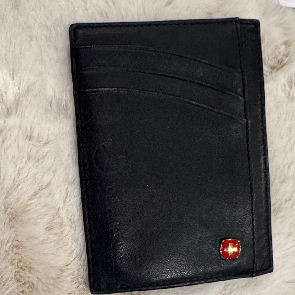 Mercedes Benz Black Leather card holder/Wallet